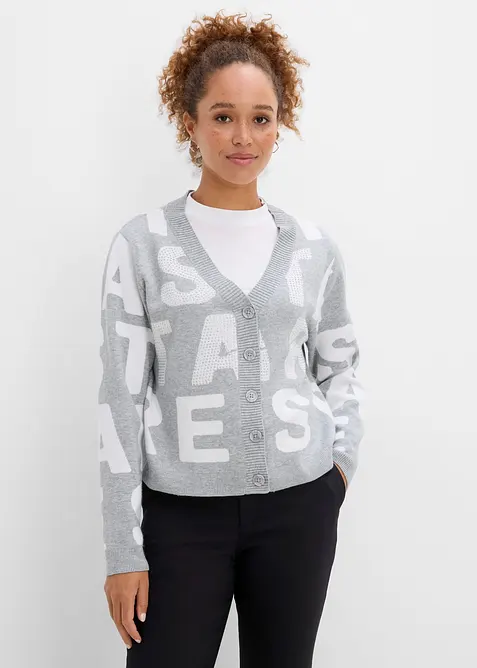 Finstrikket cardigan, bonprix