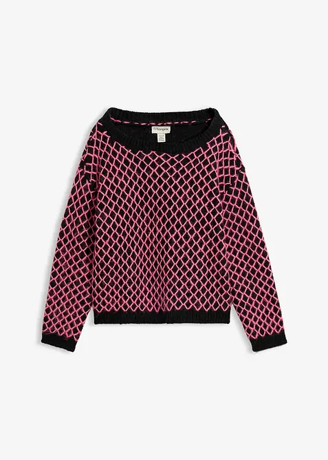 Boxy genser med loddent garn, bonprix