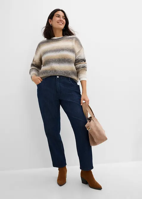 Mom-jeans High Waist, komfortlinning, bonprix