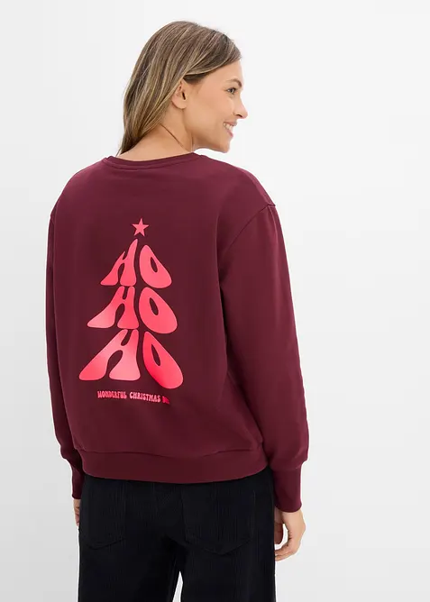 Oversized sweatshirt i myk bomullsmiks, bonprix