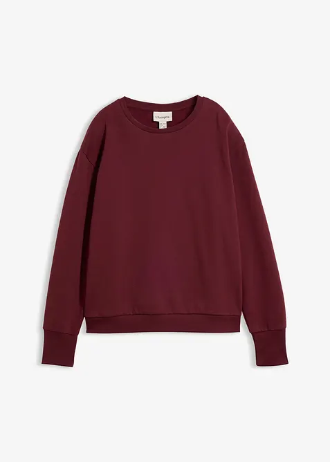 Oversized sweatshirt i myk bomullsmiks, bonprix