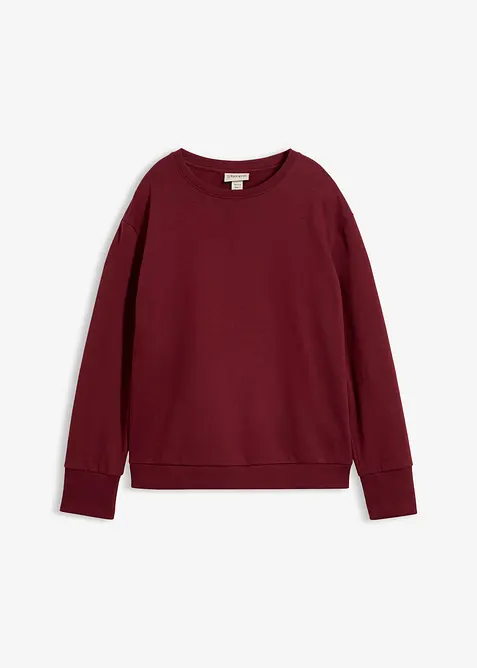 Oversized sweatshirt i myk bomullsmiks, bonprix