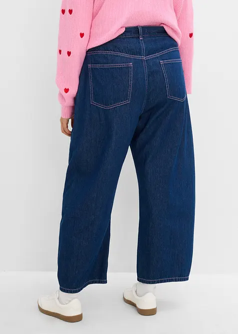 Barrel jeans high waist, bonprix