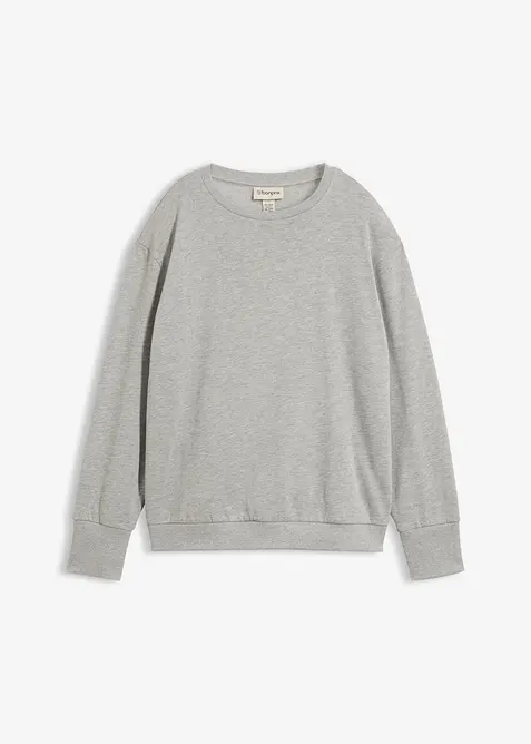 Oversized sweatshirt i myk bomullsmiks, bonprix