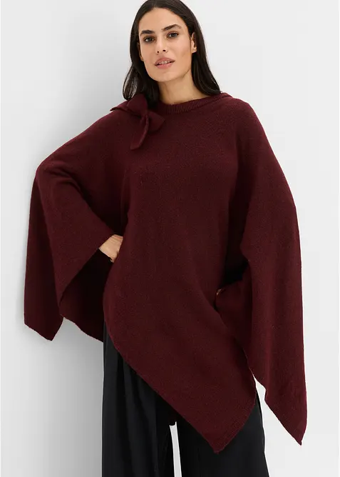 Poncho med sl&oslash;yfeapplikasjon, bonprix