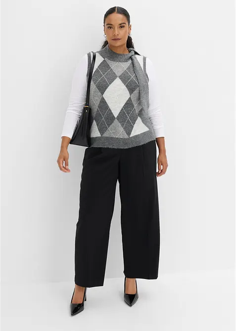 Vest med skjerf, bonprix