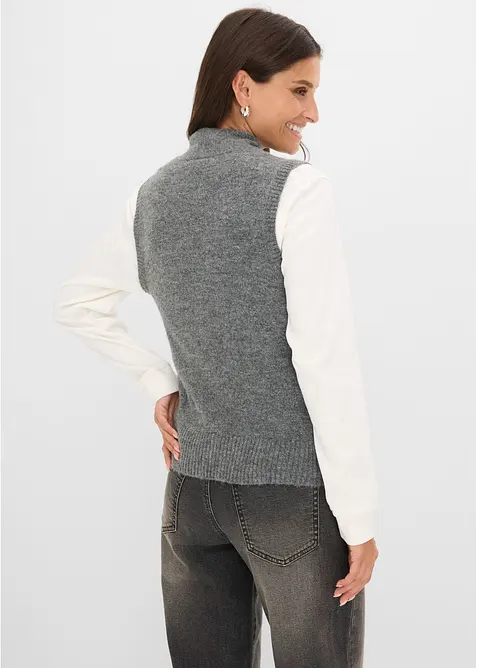 Vest med skjerf, bonprix