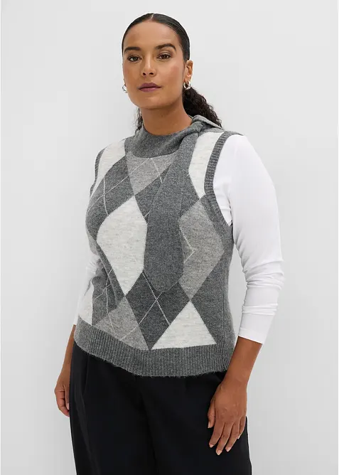 Vest med skjerf, bonprix