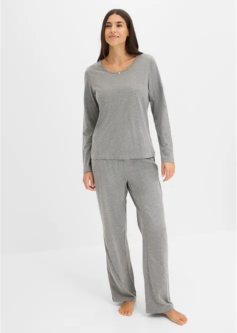 Pyjamas i 100% bomull (2-pack), bonprix