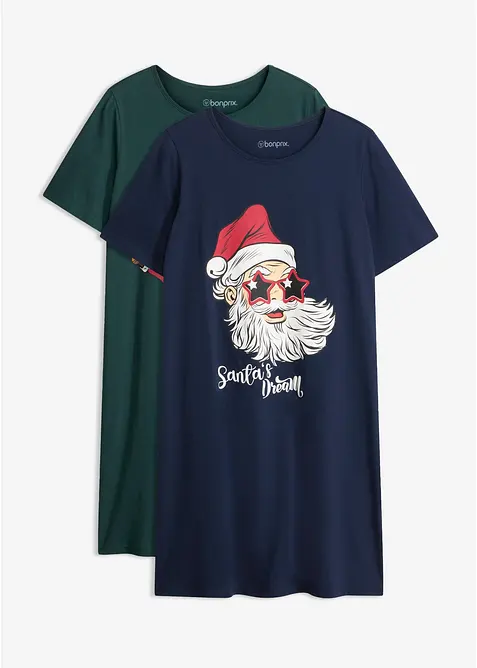 Nattskjorte i 100% bomull, bonprix