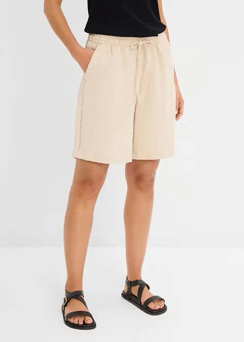 Pull on-bermudashorts i viskoseblanding, bonprix