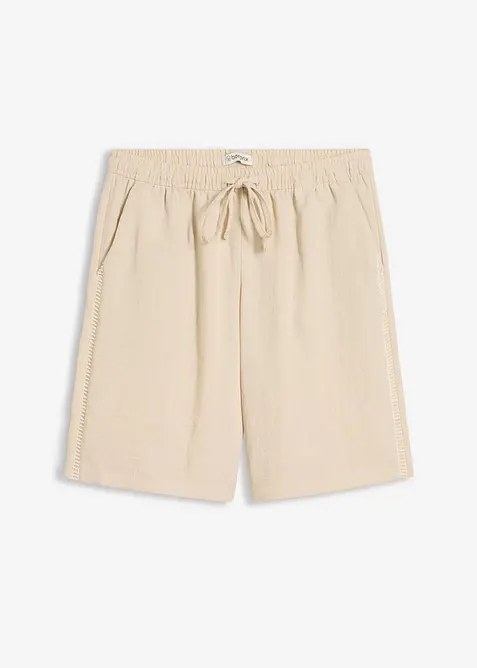Pull on-bermudashorts i viskoseblanding, bonprix