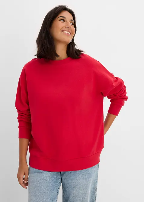 Oversized sweatshirt i 100% &oslash;kologisk bomull, bonprix