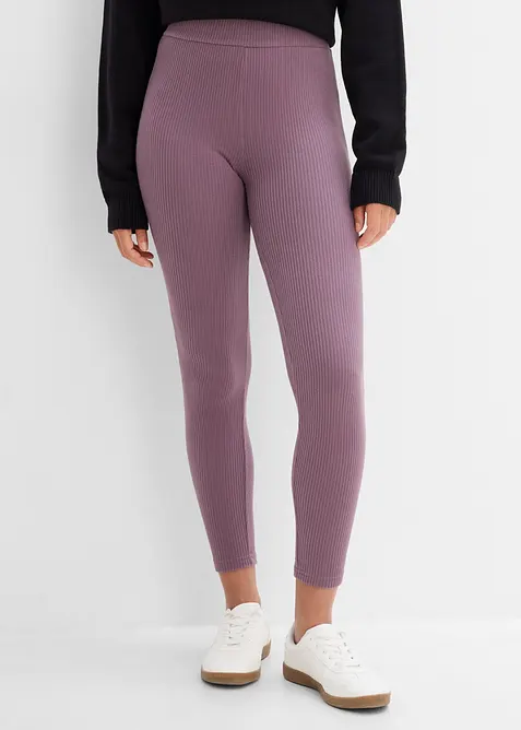 Varm ribbet termoleggings, bonprix