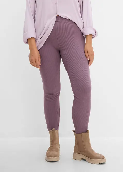 Varm ribbet termoleggings, bonprix