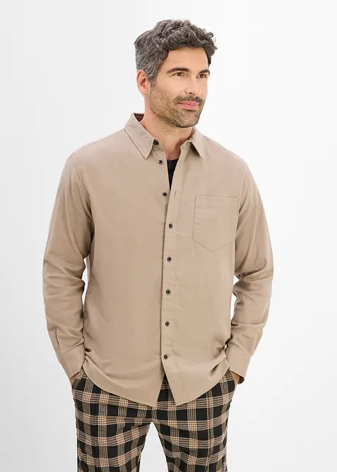 Flanellskjorte i 100% bomull og regular fit, bonprix