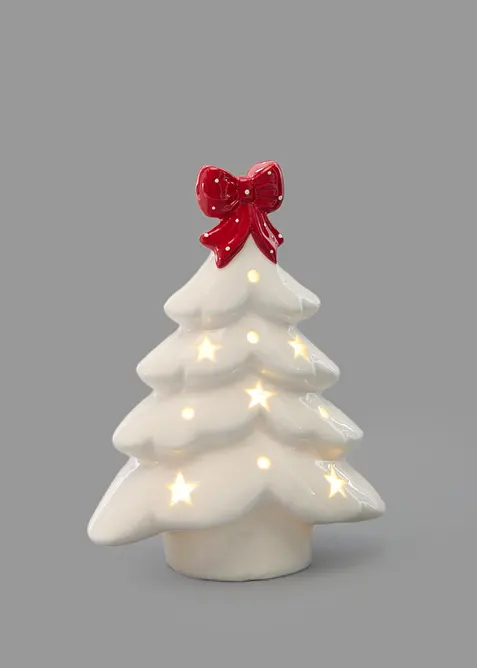 LED-pyntefigur juletre med sl&oslash;yfe, bonprix