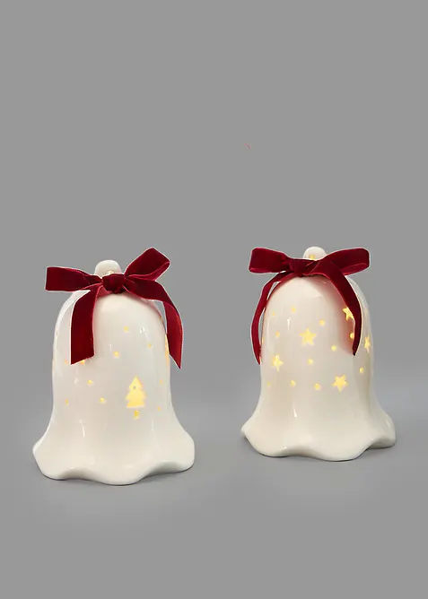 LED-bjeller med sl&oslash;yfe (2-pack), bonprix