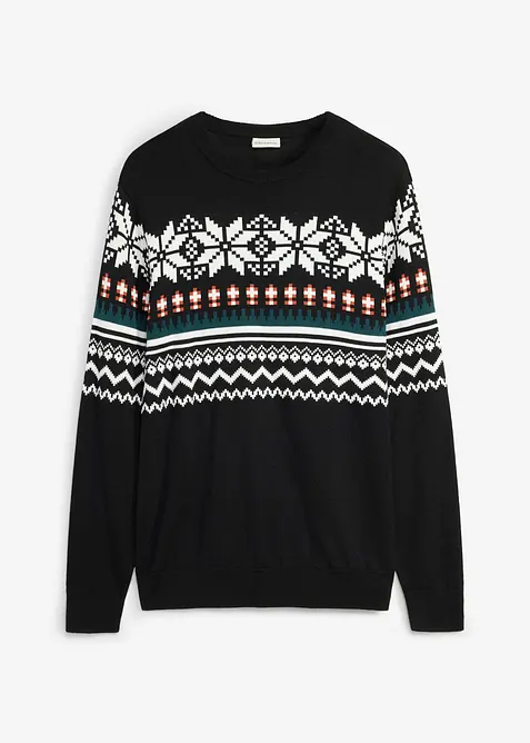 Genser i regular fit med koftem&oslash;nster, bonprix