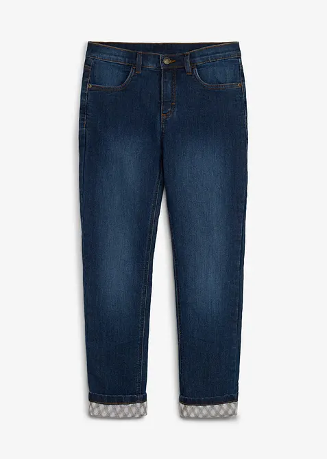 Varmende jeans med flanellf&ocirc;r, bonprix