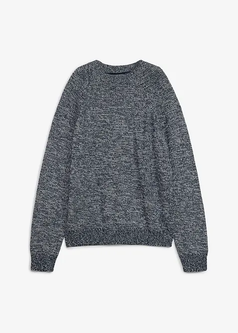 Grovstrikket genser i melert garn, bonprix