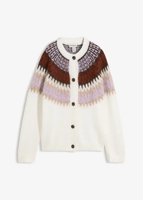 Cardigan i myk ullblanding, bonprix