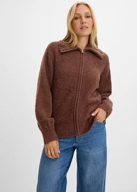 Cardigan i boucl&eacute;, bonprix