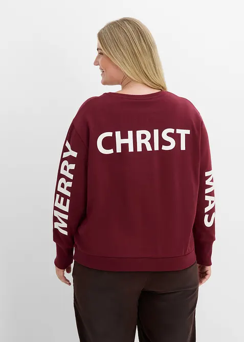 Oversized sweatshirt i myk bomullsmiks, bonprix