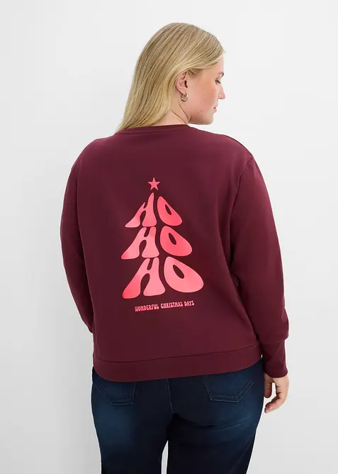 Oversized sweatshirt i myk bomullsmiks, bonprix