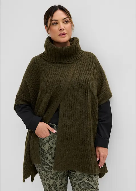 Ponchogenser i myk ullmiks, bonprix