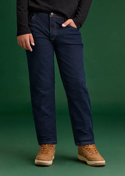 Regular Fit termojeans med jerseyf&ocirc;r, Straight, bonprix