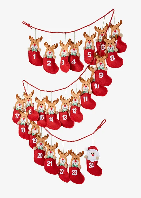 Adventskalender med 24 poser, bonprix