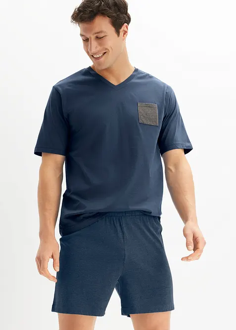 Kort pyjamas med bomull (4-delt sett), bonprix