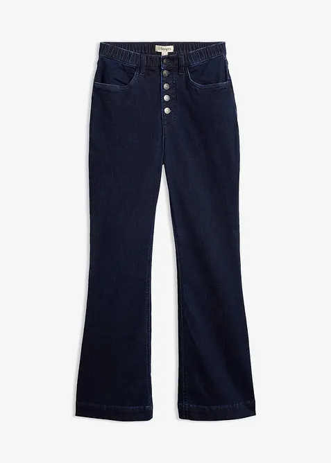 Bootcut jeans high waist, komfortlinning, bonprix