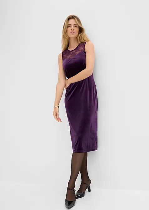 Fl&oslash;yelskjole med blondeinnfelling, bonprix
