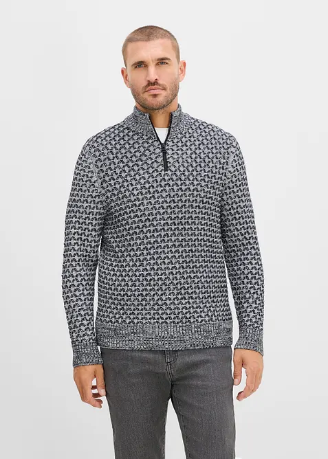 Half-zip-genser i regular fit, bonprix