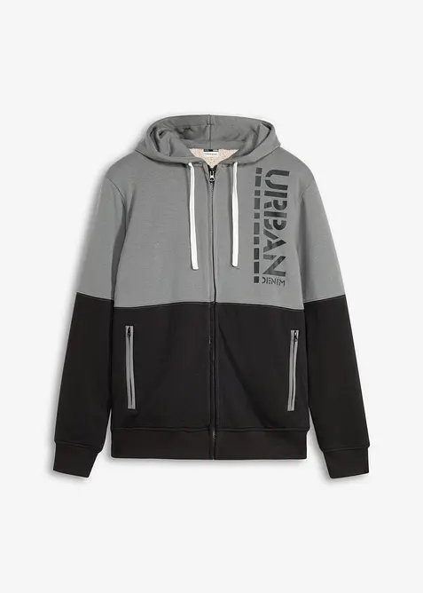 Sweatjakke med varmende f&ocirc;r i pilefleece, bonprix