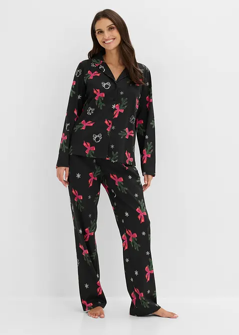 Pyjamas i 100% bomull, leveres med gavepose, bonprix