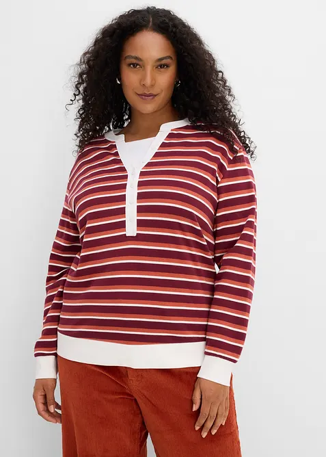 Sweatshirt i 100% &oslash;kologisk bomull, bonprix