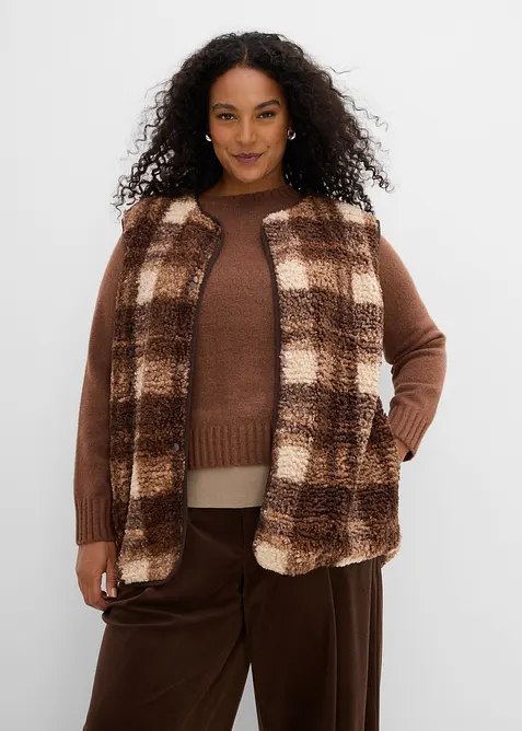 Teddy fleecevest, bonprix