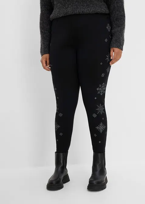 Varme leggings med pilef&ocirc;r, bonprix