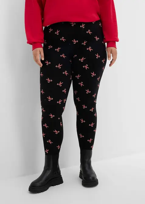 Leggings i bomullsmiks, bonprix