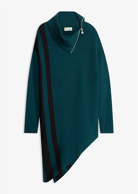 Lang genser med asymmetrisk fald, bonprix
