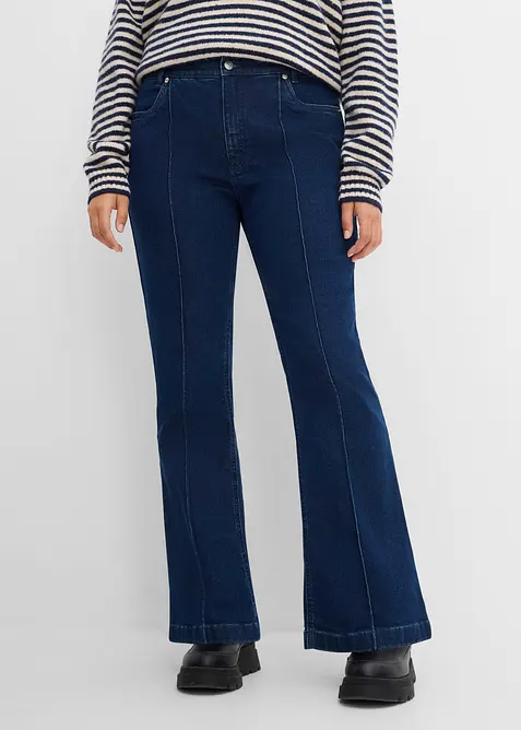 Bootcut jeans mid waist, bonprix