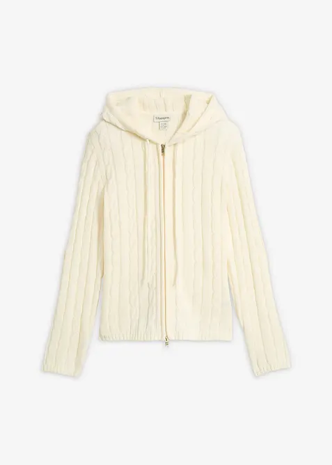 Kabelstrikket cardigan, bonprix