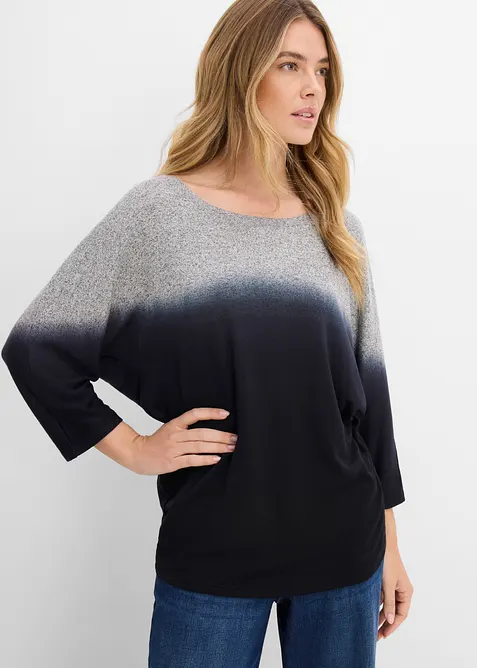 Oversize topp med fargegradering, bonprix