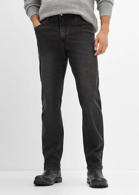 Regular fit jeans med stretch og komfortsnitt, straight, bonprix