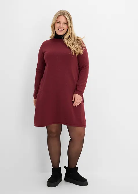 Strikket kjole i A-fasong, bonprix