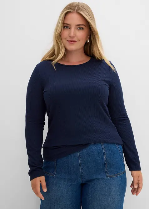 Ribbet termotopp, bonprix