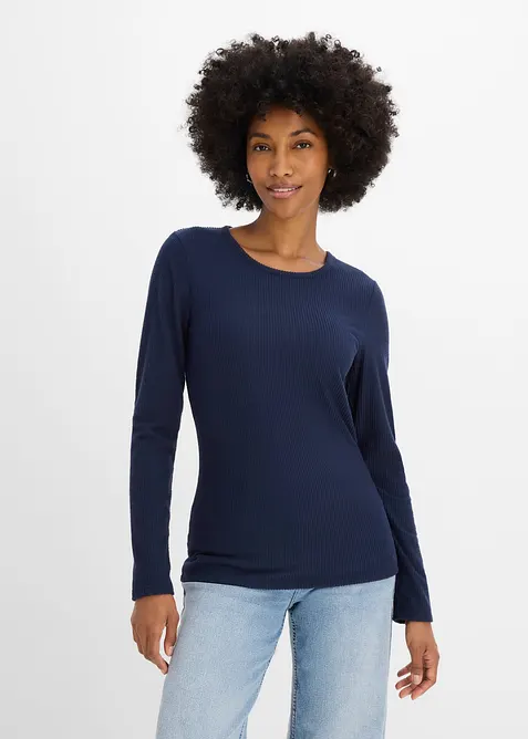 Ribbet termotopp, bonprix